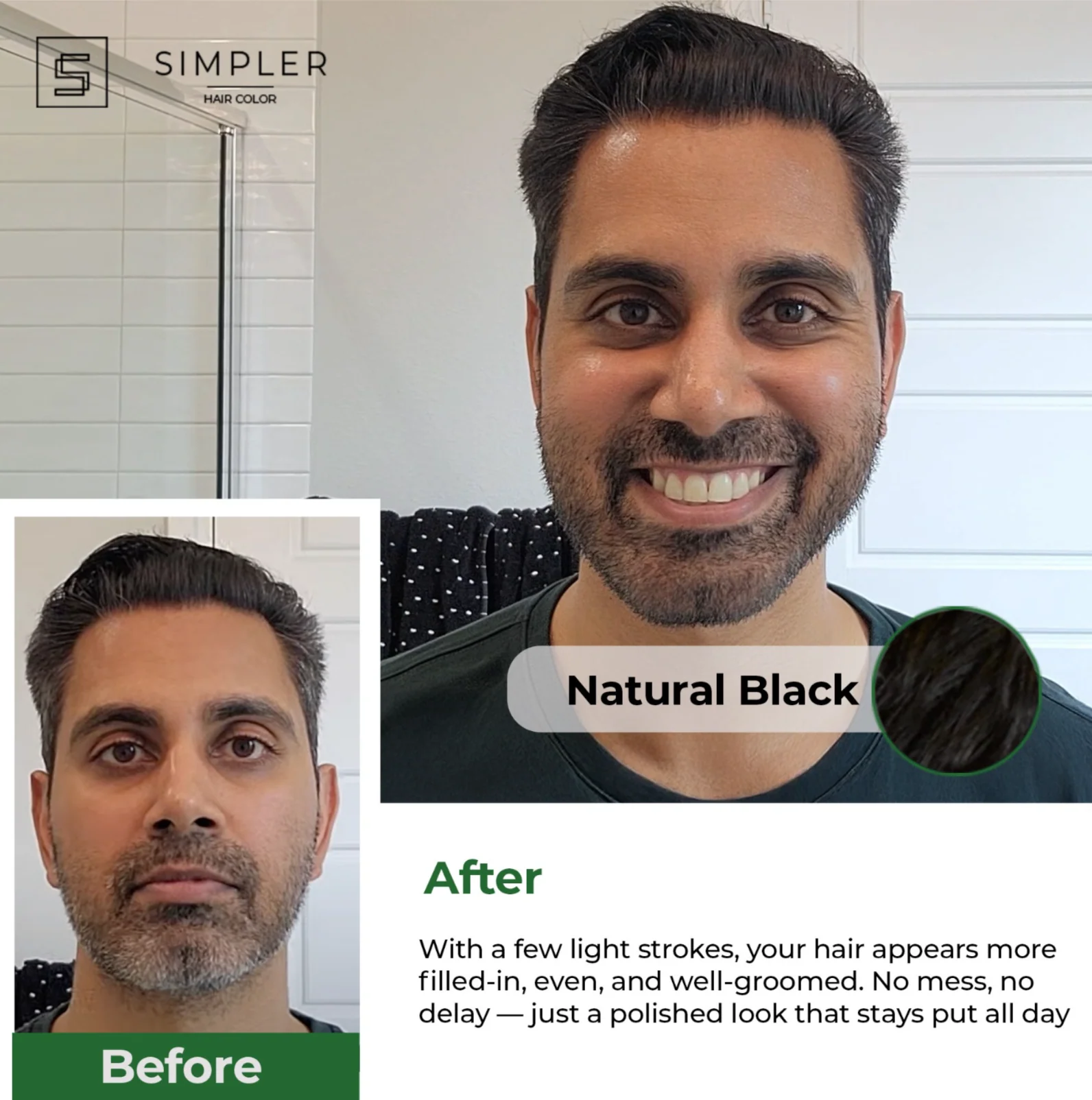 Simpler Touch - Instant Hair, Beard & Brow Color - Image 3